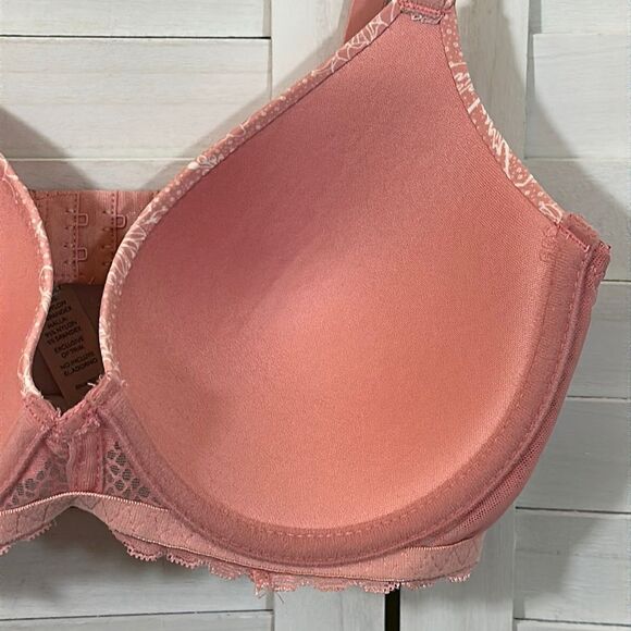 Lucky Brand Bra 34C Underwire Pink Light Lift Demi Floral Pink NWT - Picture 9 of 14